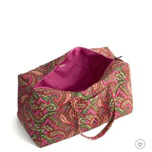 NWT VERA BRADLEY Large Travel Duffel in Cotton capri pink